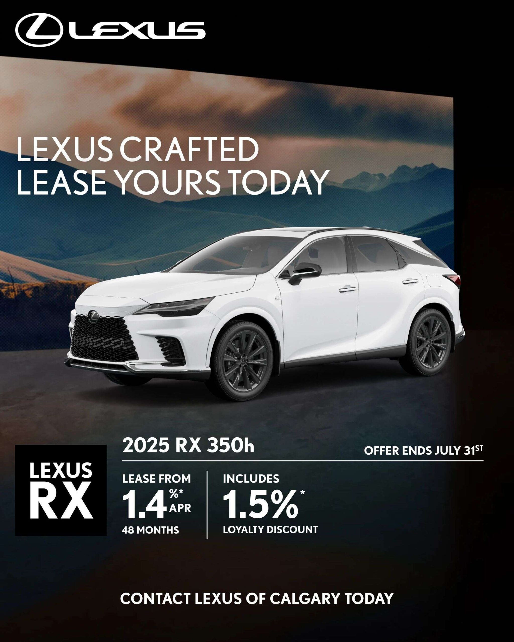 2026 Lexus RX 350