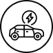 Car with energy icon