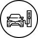 Car charging icon